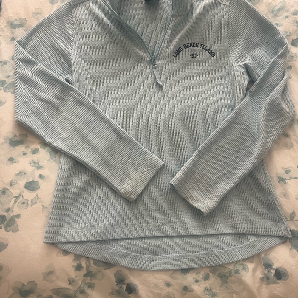 Light Blue Long Beach Island Women's Sweater
